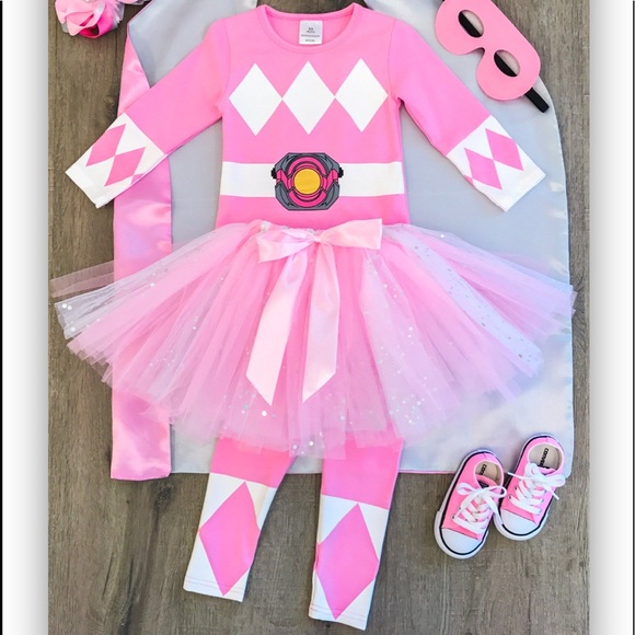 Boutique Other - NEW Pink Power Ranger Costume Size 8/9.